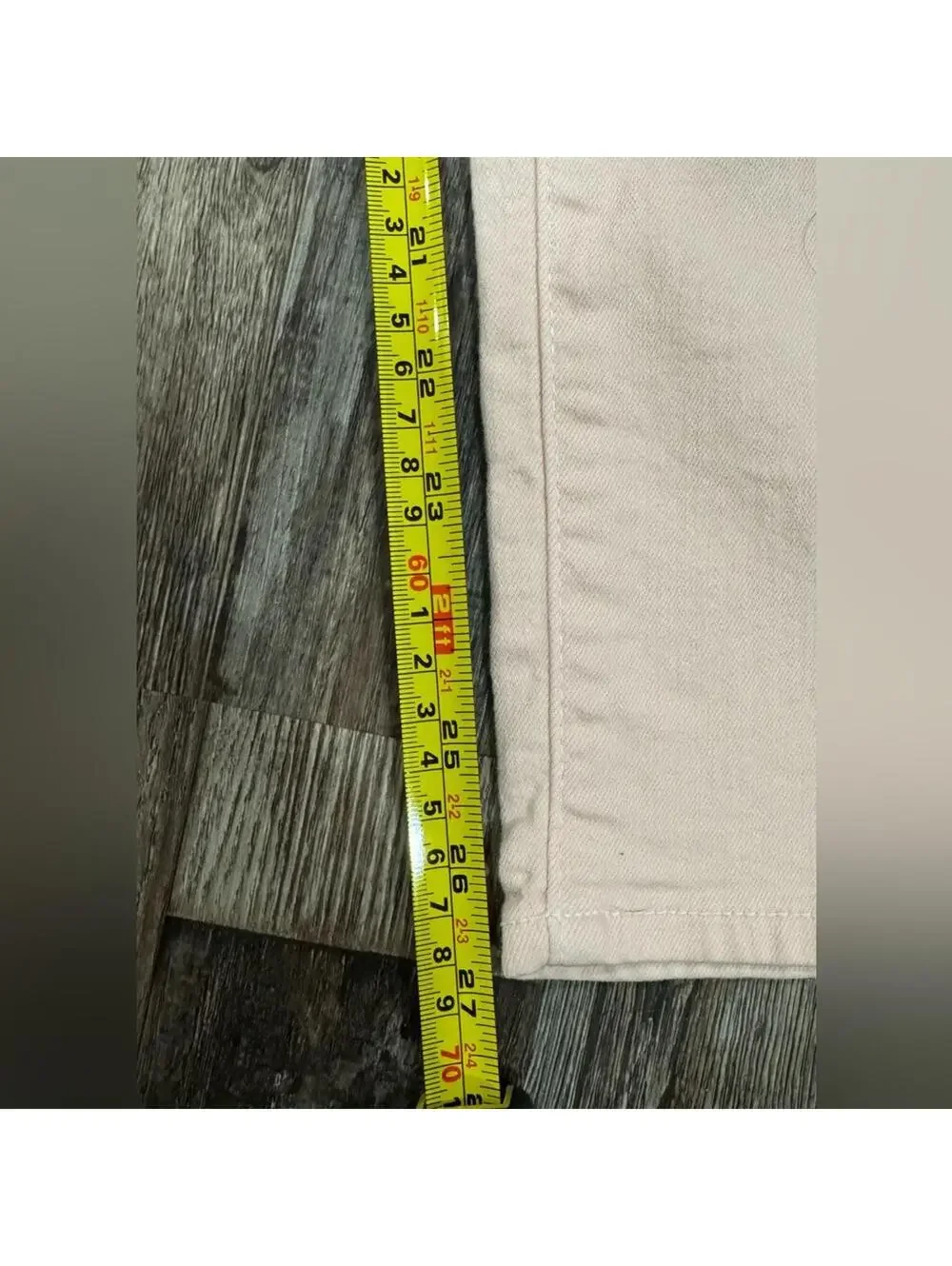 NYDJ Curves 360 Pastel Pink Slim Straight Stretch Ankle Length Jeans- Size 8 - Picture 8 of 8